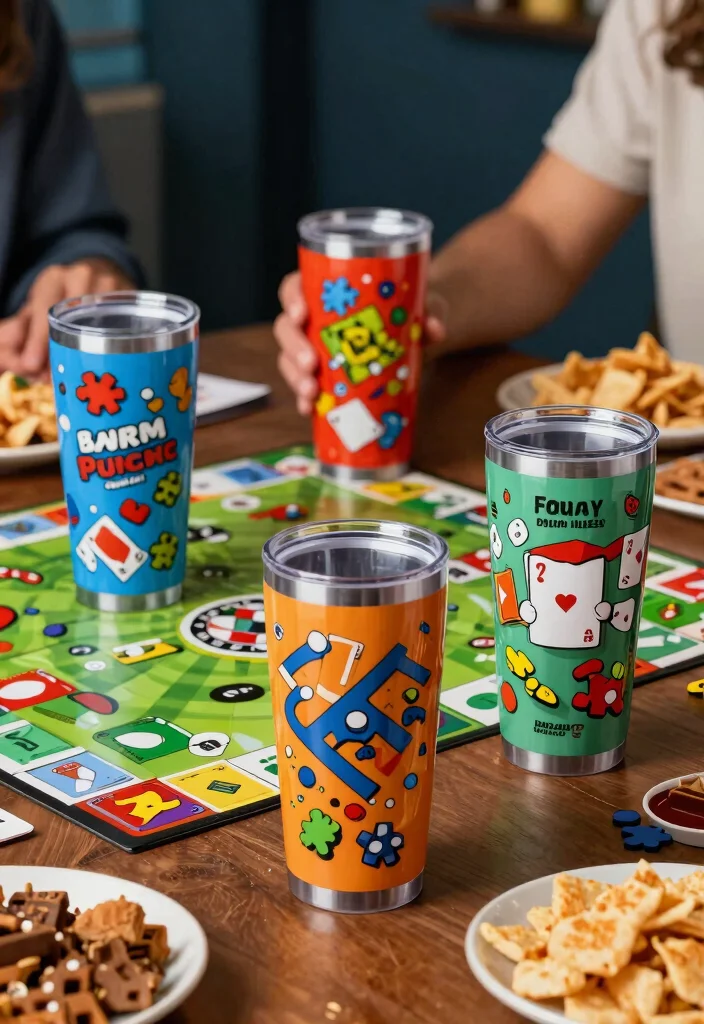 13 Best Sublimation Tumbler Ideas for Personalized Family Fun 9. Family Game Night Tumblers 0