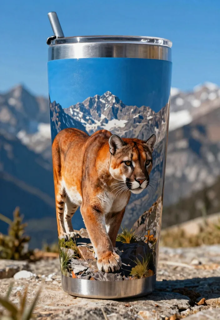 13 Best Tumbler Designs for Men Outdoor Vibes 8. Bold Graphics 0