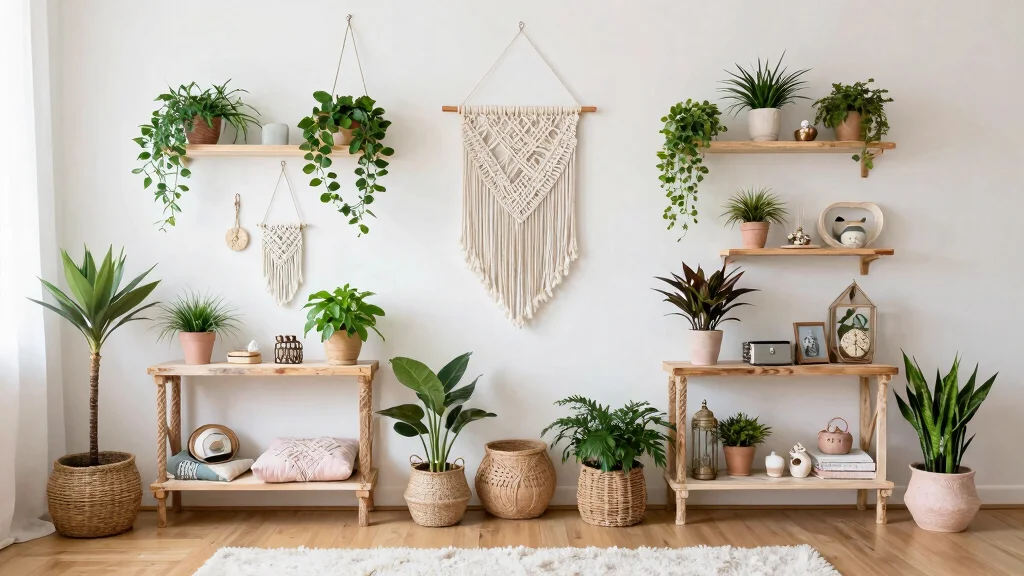 13 Boho Wall Hanging Shelf Ideas (Macrame Vibe)