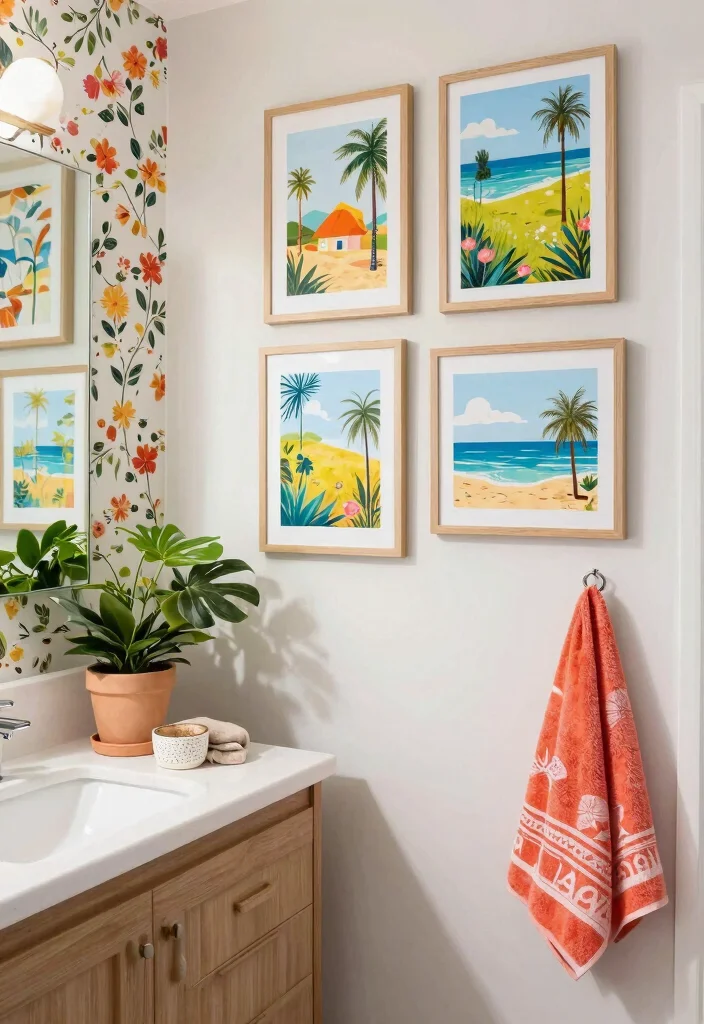 13 Chic Bathroom Picture Ideas Wall Art Spa Vibe 10. Seasonal Art Displays 0
