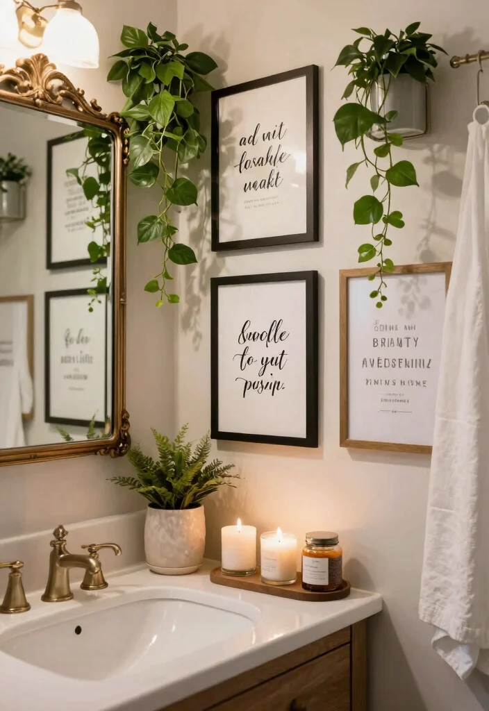 13 Chic Bathroom Picture Ideas Wall Art Spa Vibe 3. Inspirational Quotes 0
