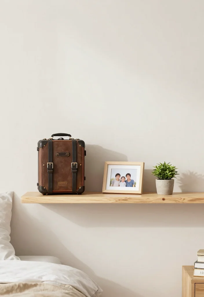 13 Cozy Bedroom Shelf Decor Ideas Wall Shelves 3. Minimalist Shelf with Personal Touches 0