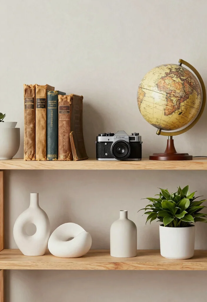 13 Cozy Bedroom Shelf Decor Ideas Wall Shelves 7. Vintage Finds and Antiques 0