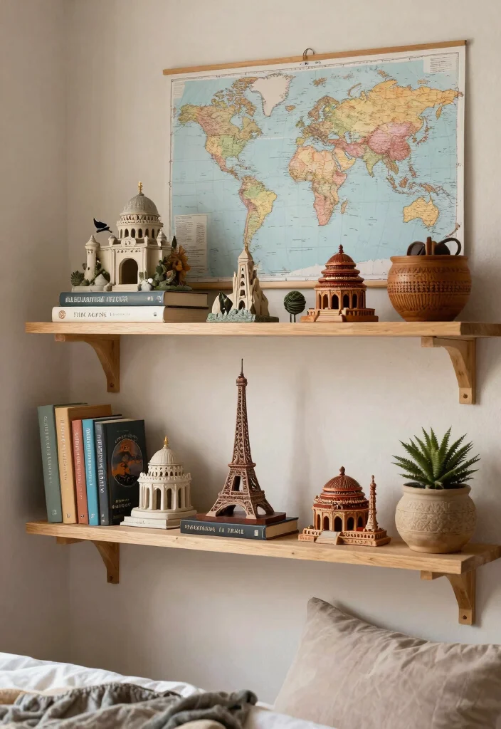 13 Cozy Bedroom Shelf Decor Ideas Wall Shelves 8. Themed Shelf Displays 0