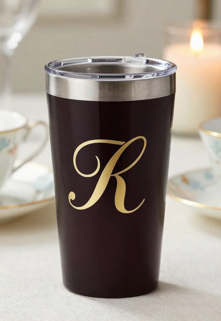 13 Cute Mama Tumbler Ideas for Mothers Day Gifts 12. Personalized Monogram Classic and Timeless 0