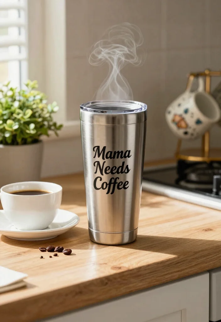 13 Cute Mama Tumbler Ideas for Mothers Day Gifts 3. Coffee is Life For the Caffeine Addict 0