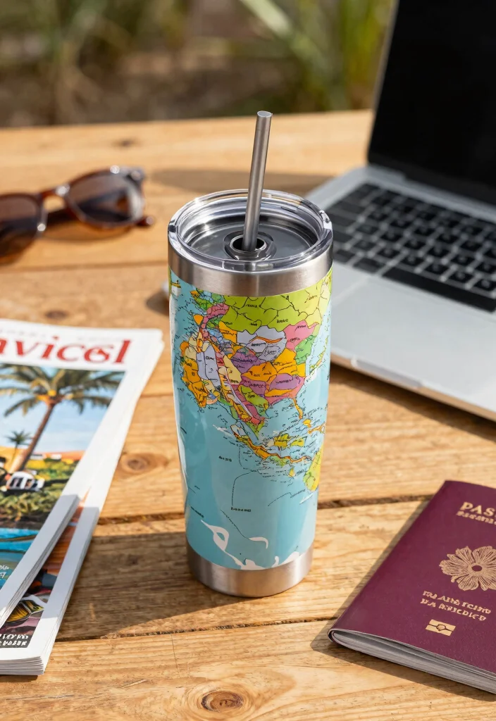 13 Cute Mama Tumbler Ideas for Mothers Day Gifts 8. Travel Inspired For the Adventurous Mom 0