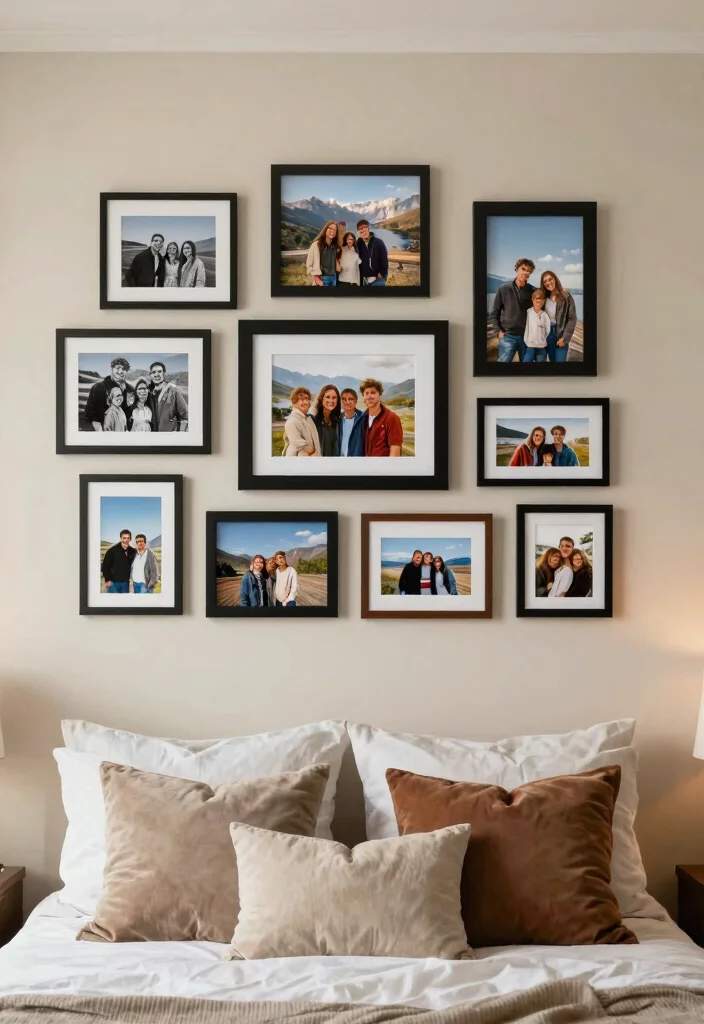 13 Dreamy Bedroom Wall Art Ideas Above Bed 13. Personalized Photography Wall 0