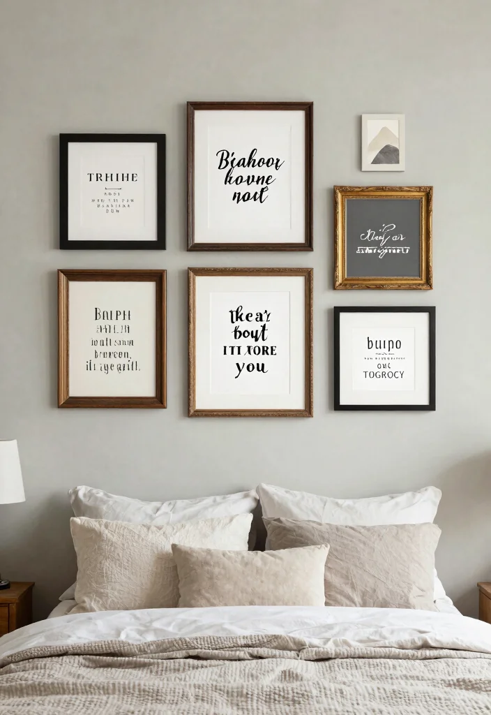 13 Dreamy Bedroom Wall Art Ideas Above Bed 6. Inspirational Quote Artwork 0