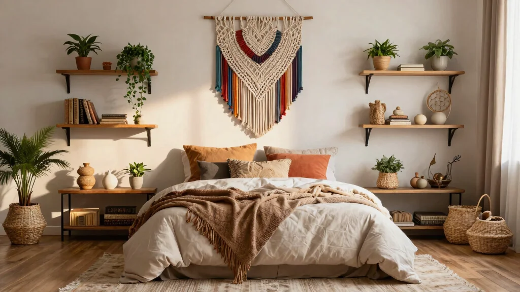 13 Dreamy Bedroom Wall Shelf Ideas Above Bed