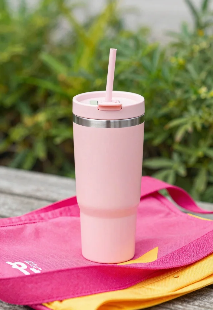 13 Dreamy Pink Tumbler Ideas Girly Aesthetic 8. Travel Friendly Tumblers 0