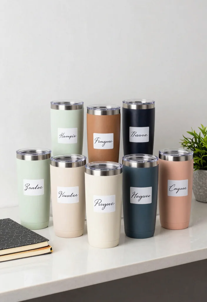 13 Fun Tumbler Stickers Ideas Aesthetic Vibes 10. Custom Name Stickers 0