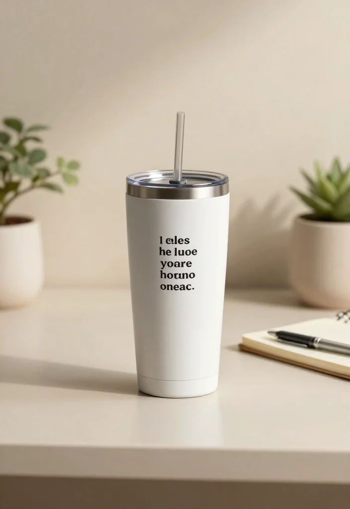 13 Fun Tumbler Stickers Ideas Aesthetic Vibes 3. Minimalist Quotes 0