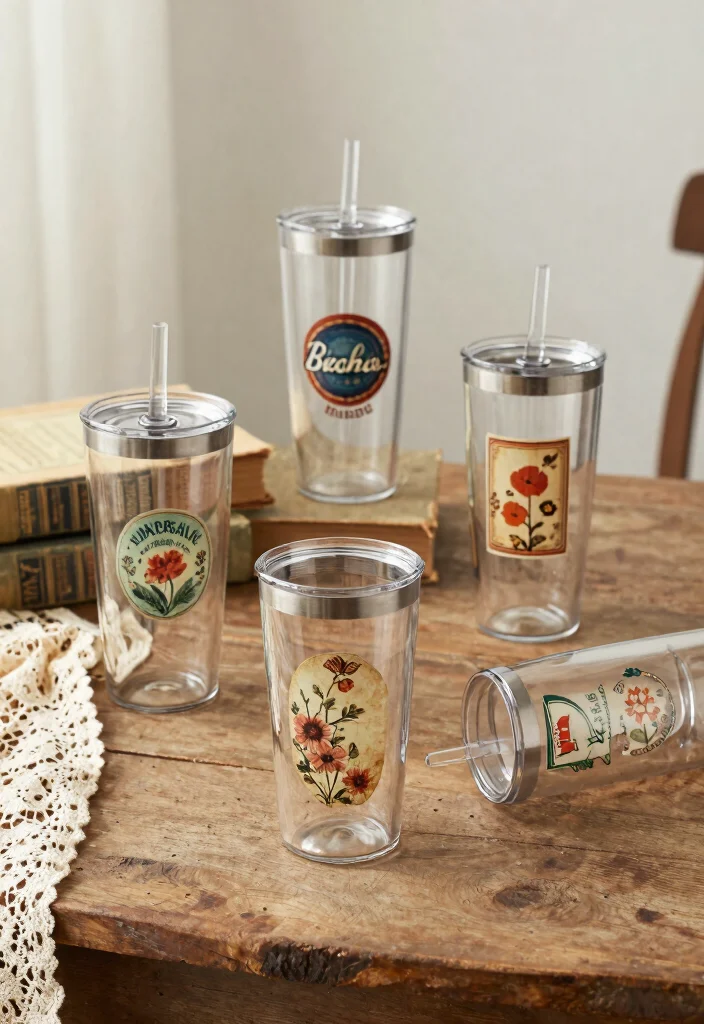13 Fun Tumbler Stickers Ideas Aesthetic Vibes 5. Vintage Aesthetic 0