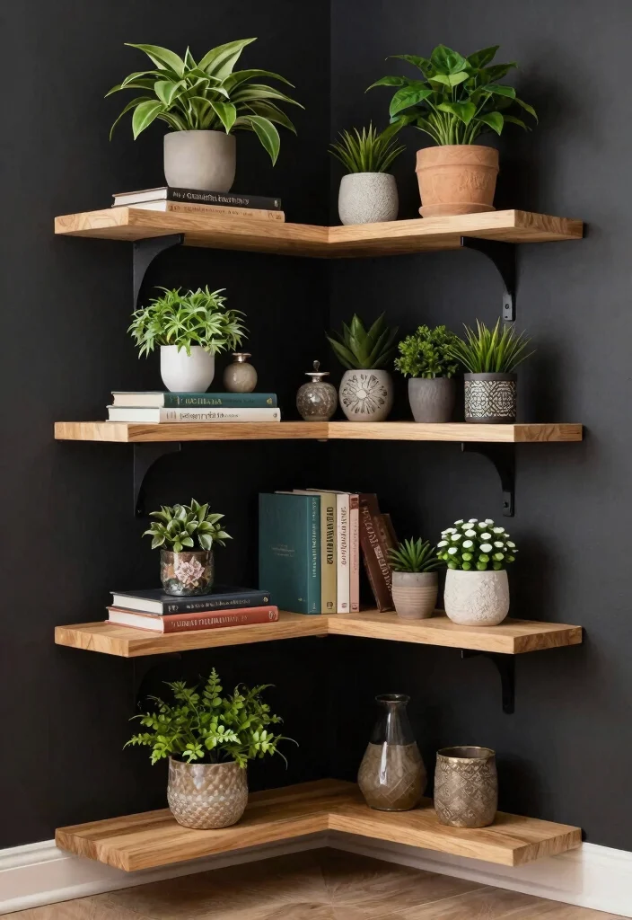 13 Genius DIY Wall Shelf Ideas on a Tiny Budget 6 13 Genius DIY Wall Shelf Ideas on a Tiny Budget 6. Corner Shelf Unit 0
