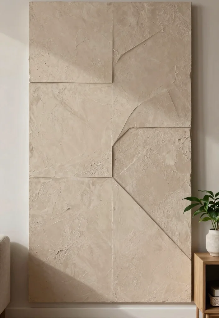13 Modern Textured Wall Art Ideas Plaster Hacks 1. Textured Plaster Panels 0