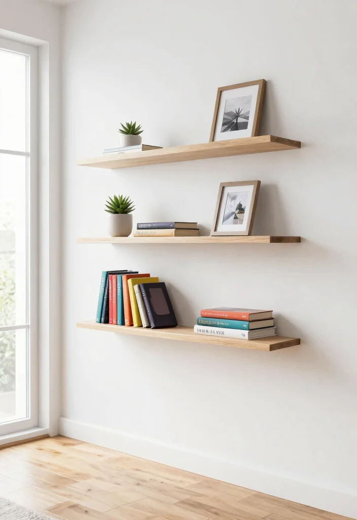 13 Perfect Small Wall Shelf Ideas for Tiny Apartments 1. Floating Shelves for a Clean Look 0
