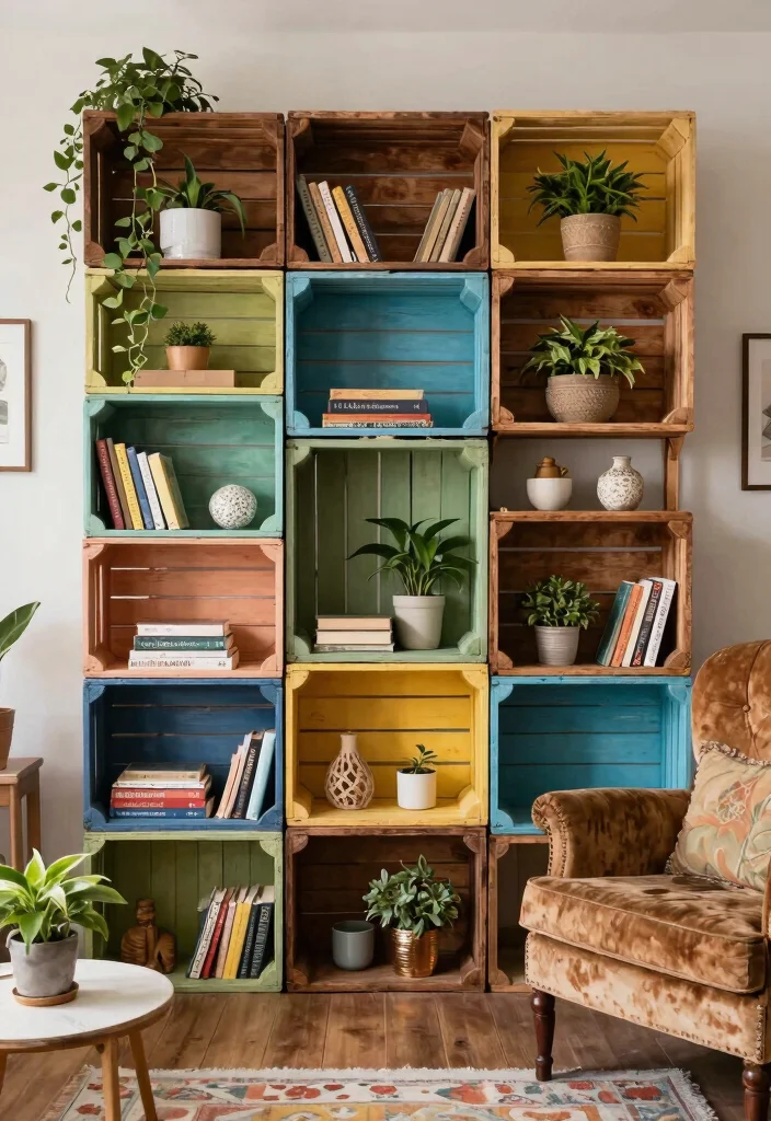 13 Perfect Small Wall Shelf Ideas for Tiny Apartments 13. Repurposed Items as Shelves for Creative Flair 0