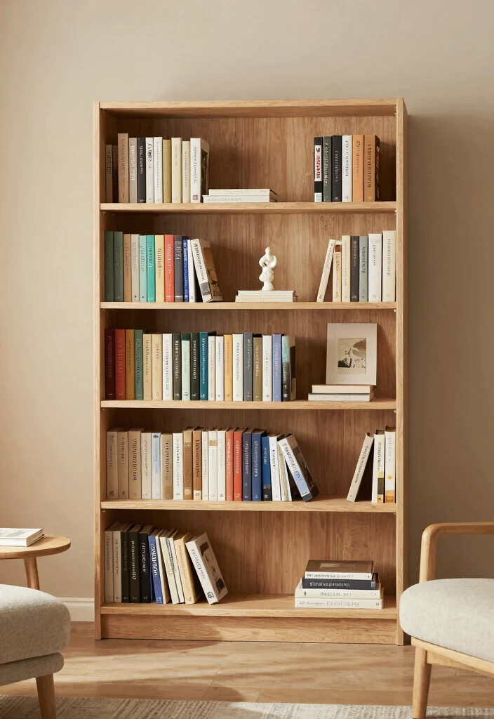 13 Relaxing Bedroom Wall Shelf Ideas Cozy Decor 2. Minimalist Bookshelf Display 0