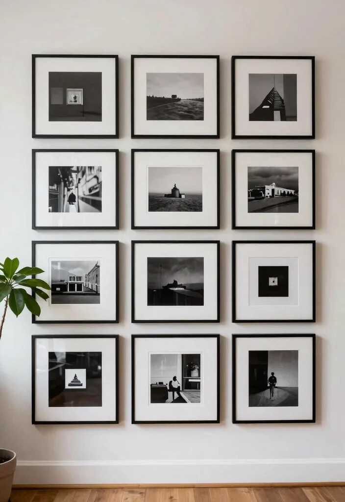 13 Smart Wall Art Arrangement Ideas Gallery Layouts 1. The Grid Layout 0