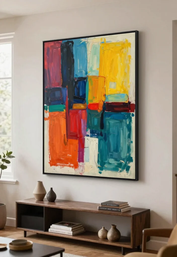 13 Smart Wall Art Arrangement Ideas Gallery Layouts 7. The Oversized Piece 0