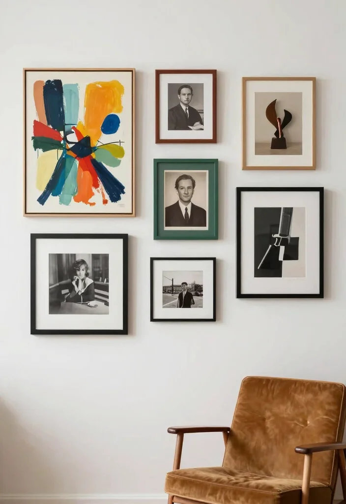 13 Smart Wall Art Arrangement Ideas Gallery Layouts 8. The Combining Styles 0