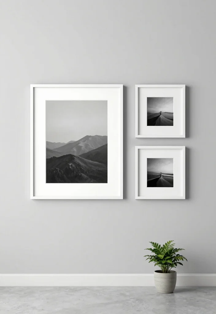 13 Smart Wall Art Arrangement Ideas Gallery Layouts 9. The Minimalist Approach 0