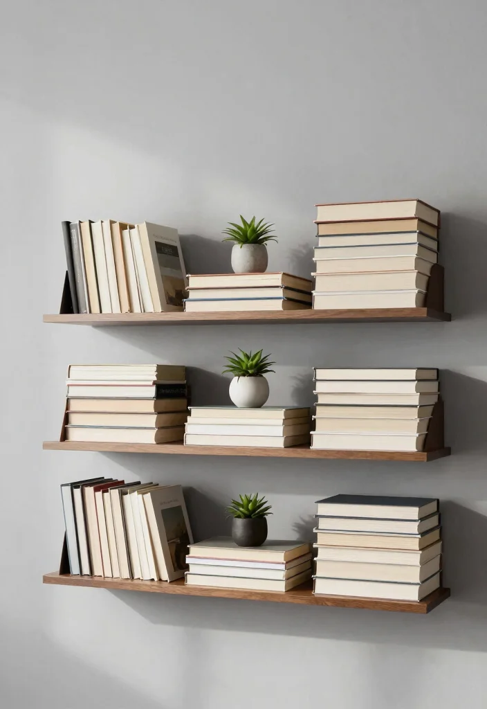 13 Smart Wall Shelf Organization Ideas Tidy Home 7. Minimalist Book Displays 0