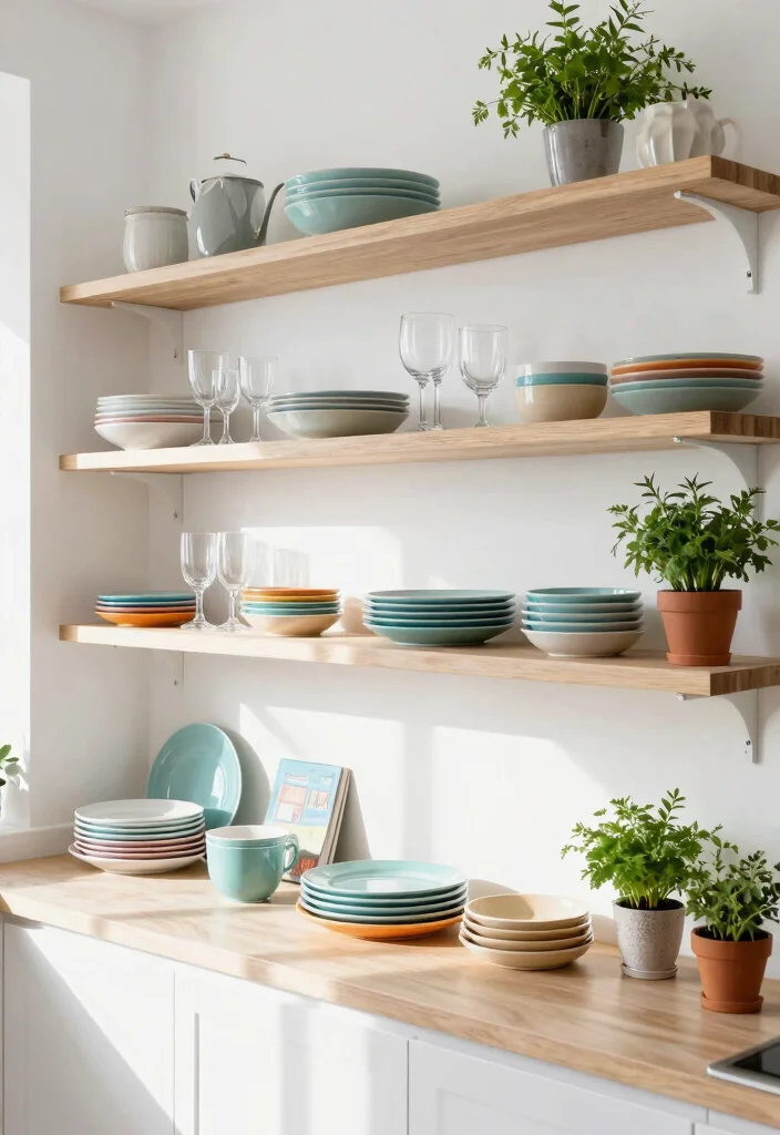 13 Smart Wall Shelf Organization Ideas Tidy Home 9. Open Kitchen Shelving 0