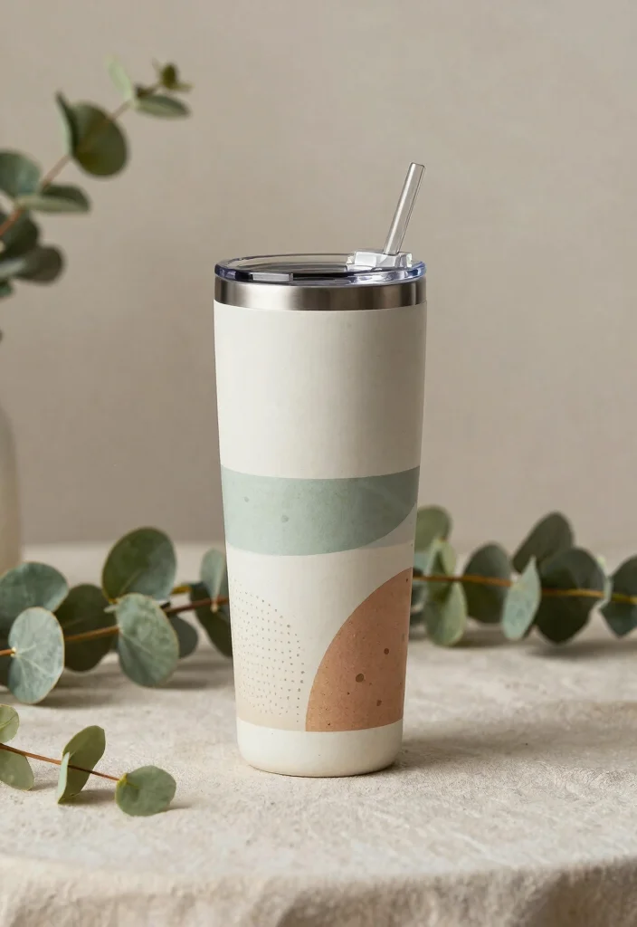 13 Unique Cup Designs Tumbler Inspiration Must See 8. The Eco Chic Trendsetter 0