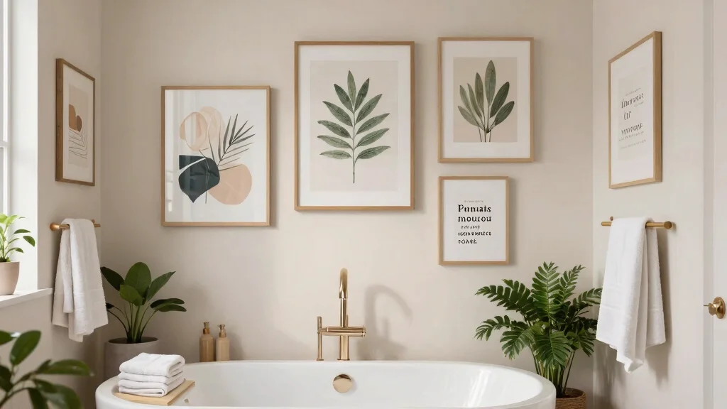 15 Aesthetic Bathroom Wall Art Ideas [Budget Friendly]