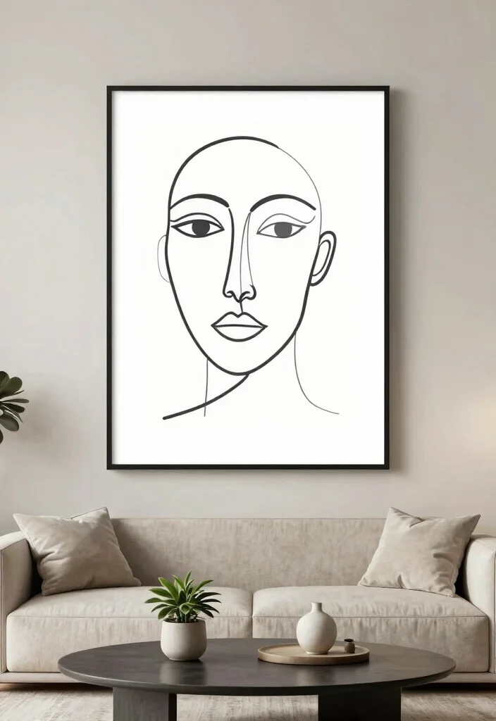 15 Aesthetic Wall Art Designs for a Modern Home Look 4 15 Aesthetic Wall Art Designs for a Modern Home Look 4. Minimalist Line Art 0
