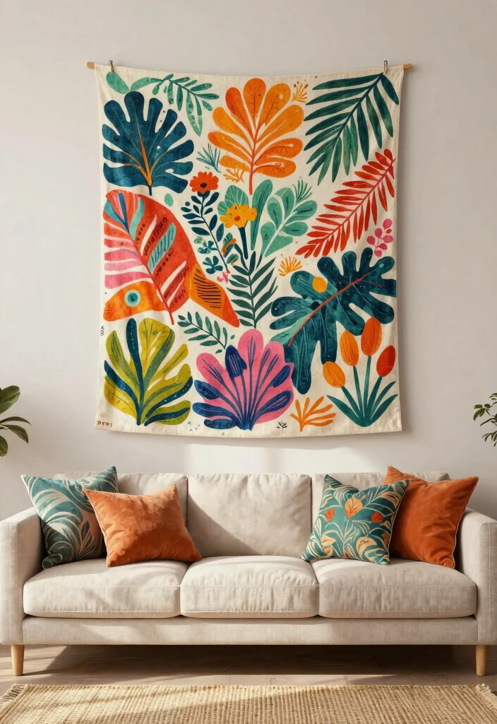 15 Aesthetic Wall Art Designs for a Modern Home Look 9 15 Aesthetic Wall Art Designs for a Modern Home Look 9. Organic Print Textiles 0
