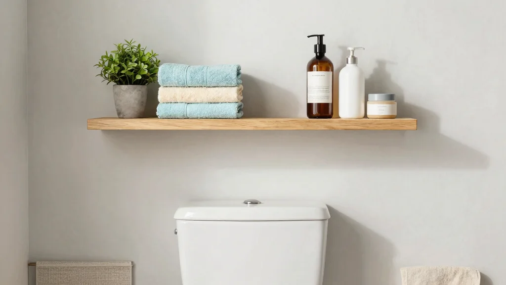 15 Bathroom Wall Shelf Ideas Above Toilet [Save Space]