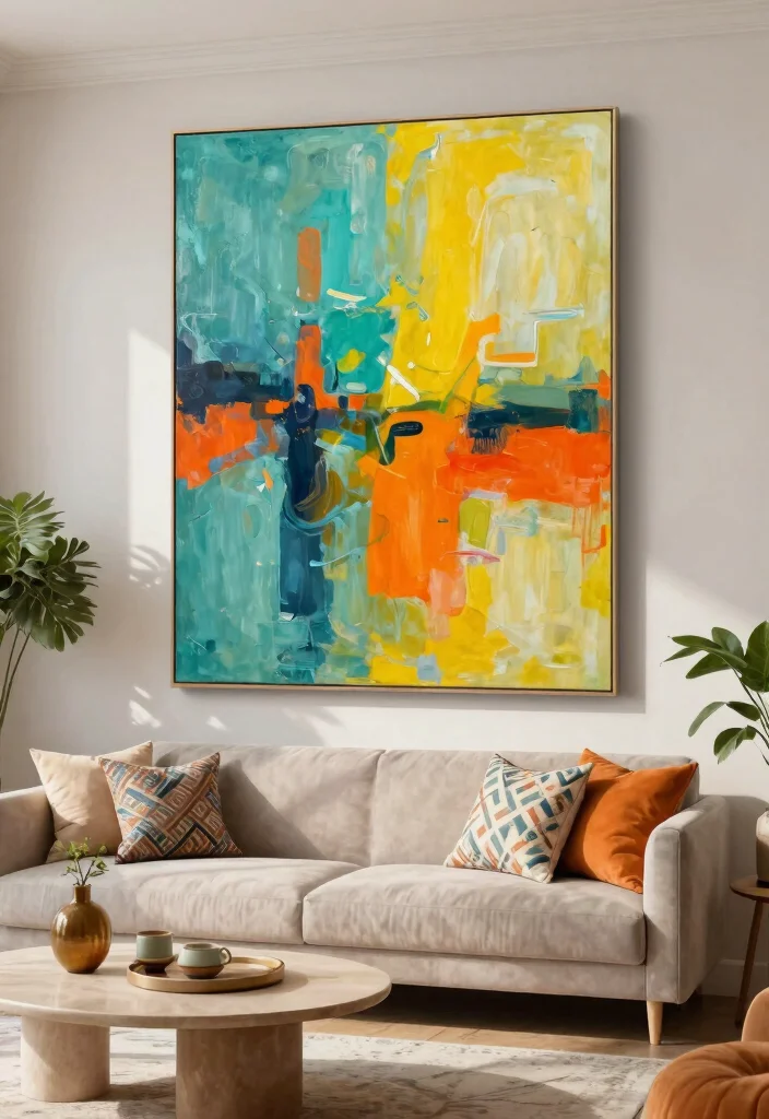 15 Beautiful Canvas Wall Art Ideas for a Chic Home 1. Abstract Dreams 0