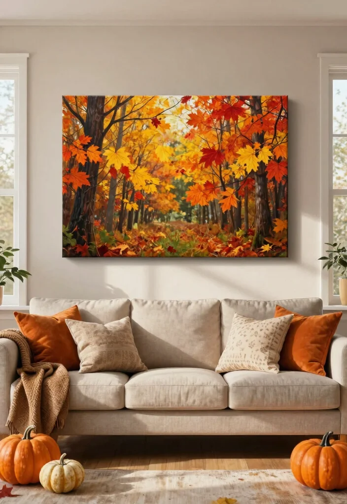 15 Beautiful Canvas Wall Art Ideas for a Chic Home 14. Seasonal Themes 0