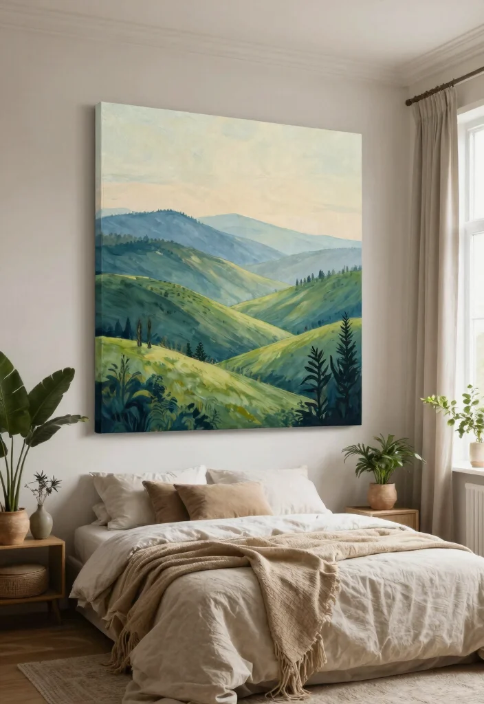 15 Beautiful Canvas Wall Art Ideas for a Chic Home 2. Natures Palette 0
