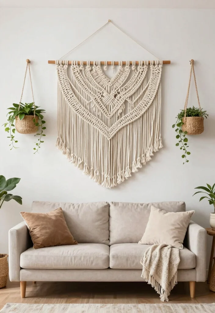 15 Beautiful Handmade Wall Art Ideas Custom Decor 1. Macram Wall Hangings 0