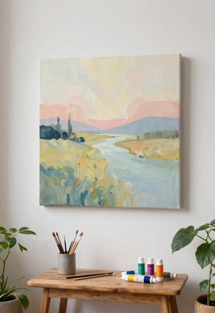 15 Beautiful Handmade Wall Art Ideas Custom Decor 4. Hand Painted Canvases 0
