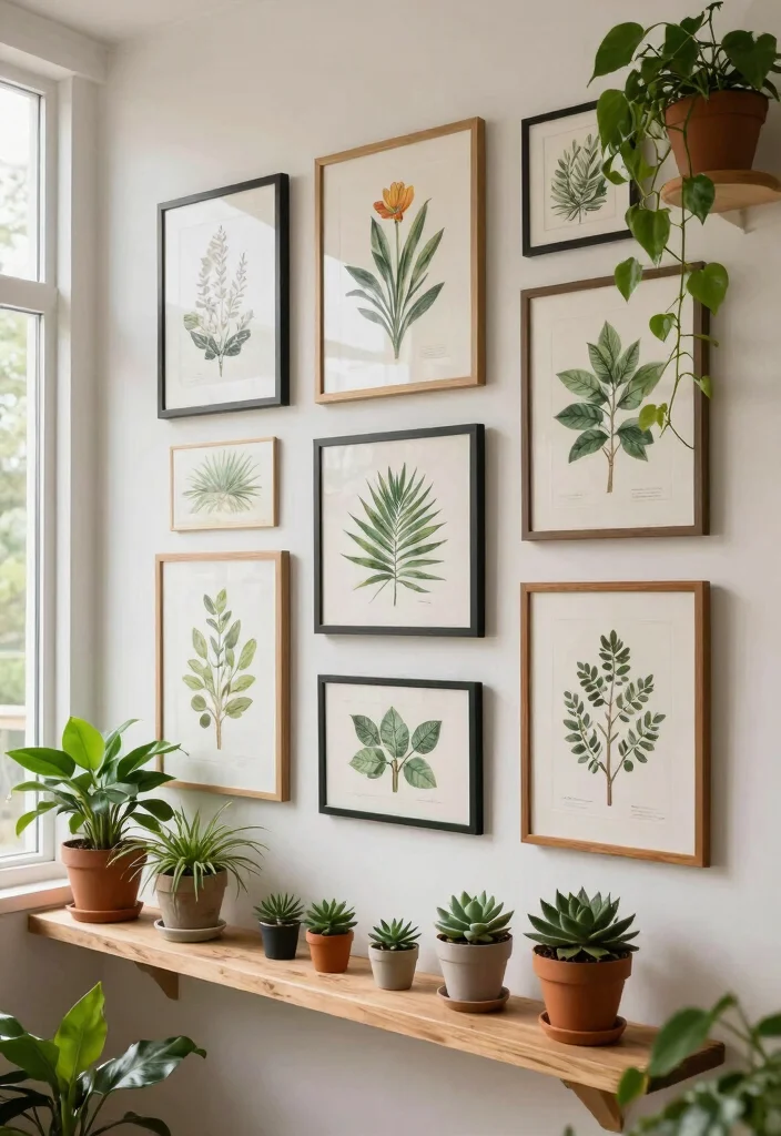 15 Beautiful Handmade Wall Art Ideas Custom Decor 5. Botanical Prints 0