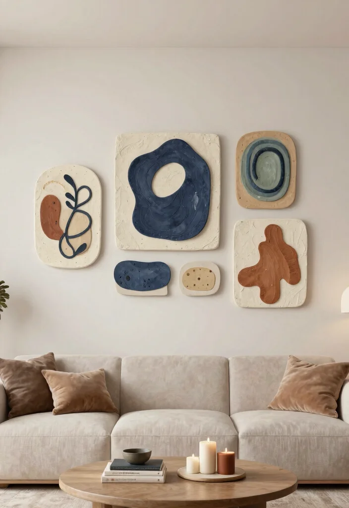 15 Beautiful Handmade Wall Art Ideas Custom Decor 8. Clay Wall Art 0