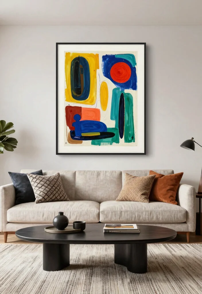 15 Beautiful Living Room Wall Art Ideas Designer Look 14. Art from Local Artists 0