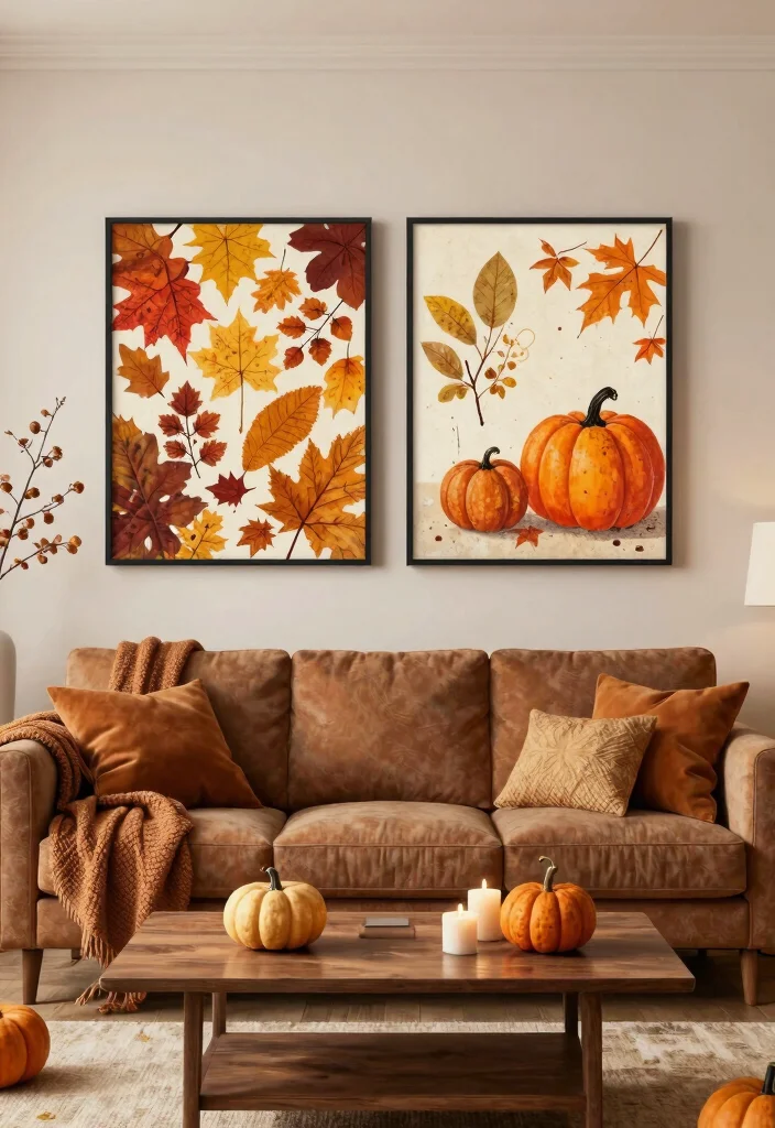 15 Beautiful Living Room Wall Art Ideas Designer Look 15. Seasonal Decor Change Ups 0