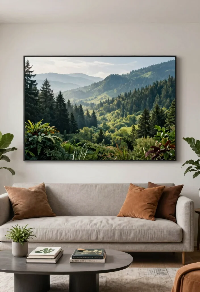 15 Beautiful Living Room Wall Art Ideas Designer Look 9. Nature Photography 0