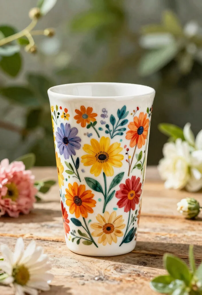 15 Best Cricut Tumbler Ideas for Easy Custom Cups 1. Floral Fantasy 0