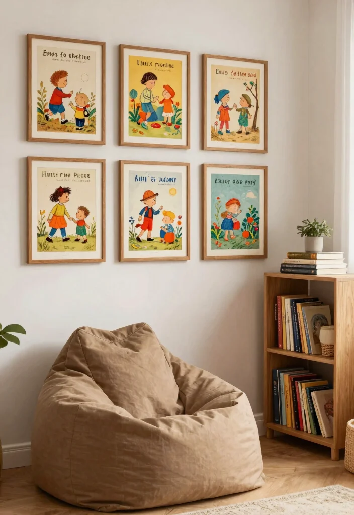 15 Charming Vintage Wall Art Ideas Thrifted Decor 15. Vintage Childrens Book Illustrations 0