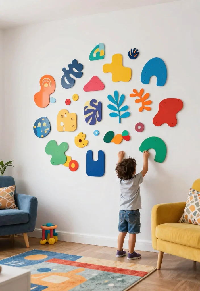 15 Chic Abstract Wall Art Ideas for Modern Homes 10. Interactive Wall Art 0