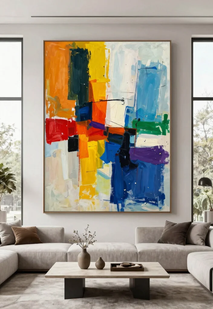 15 Chic Abstract Wall Art Ideas for Modern Homes 14. Statement Art Pieces 0