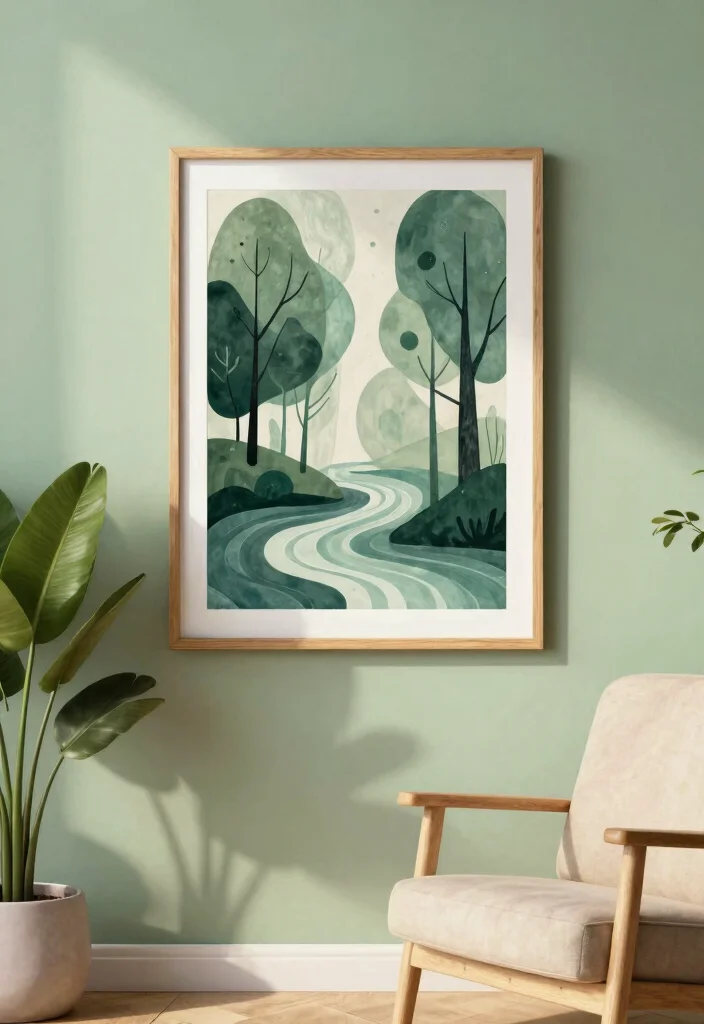 15 Chic Abstract Wall Art Ideas for Modern Homes 2. Nature Inspired Prints 0