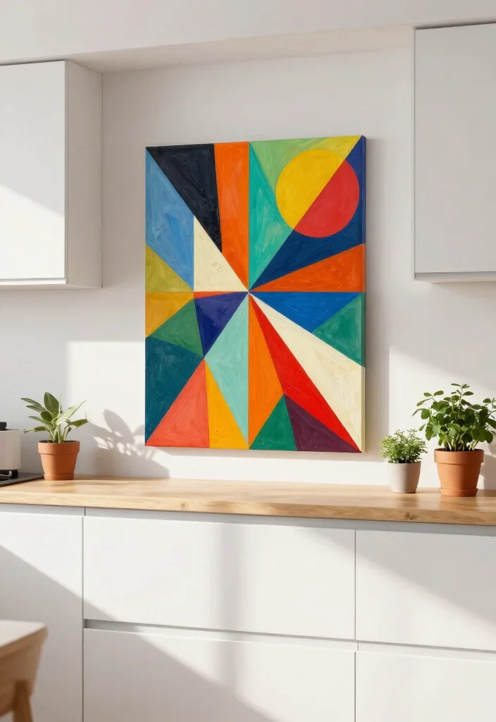 15 Chic Abstract Wall Art Ideas for Modern Homes 5. Geometric Wonders 0